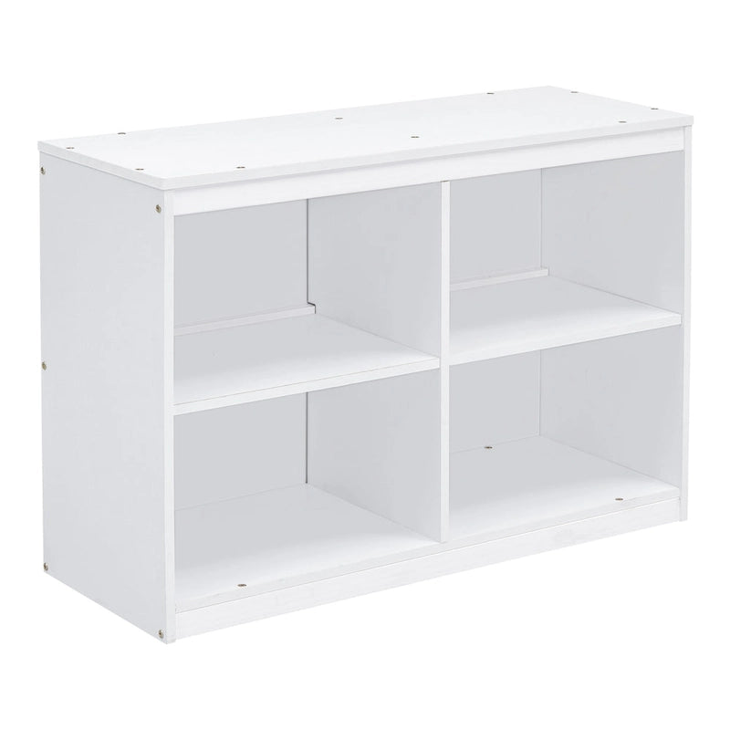 Lit mezzanine double en bois massif blanc avec bureau rétractable et tiroirs