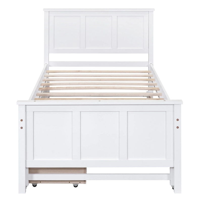 Lit plateforme Twin Pine avec lit gigogne et tiroirs