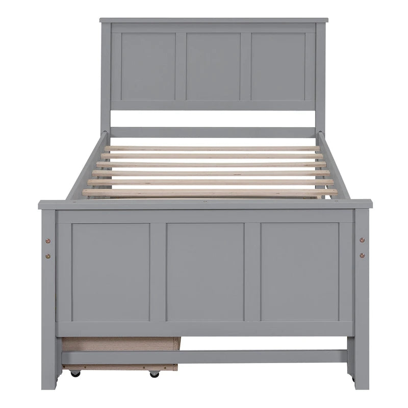 Lit plateforme Twin Pine avec lit gigogne et tiroirs